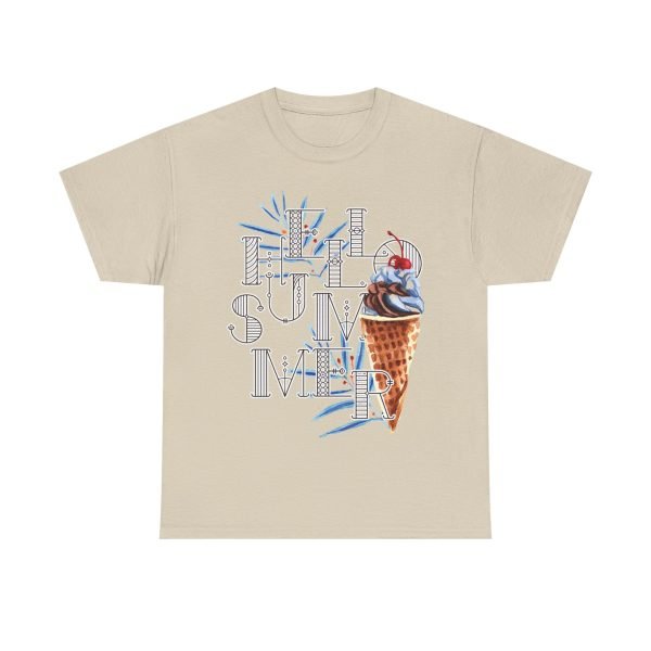Hello Summer Unisex Heavy Cotton Tee - Image 25
