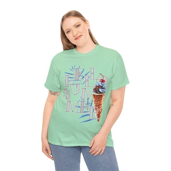 Hello Summer Unisex Heavy Cotton Tee - Image 67