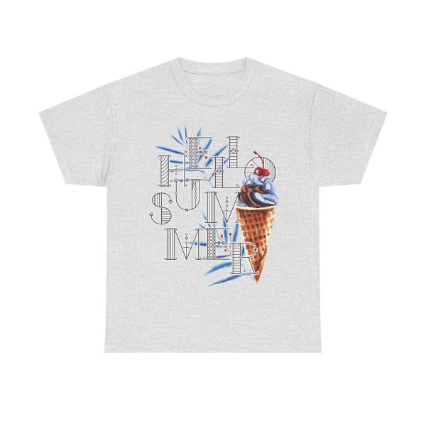 Hello Summer Unisex Heavy Cotton Tee - Image 13