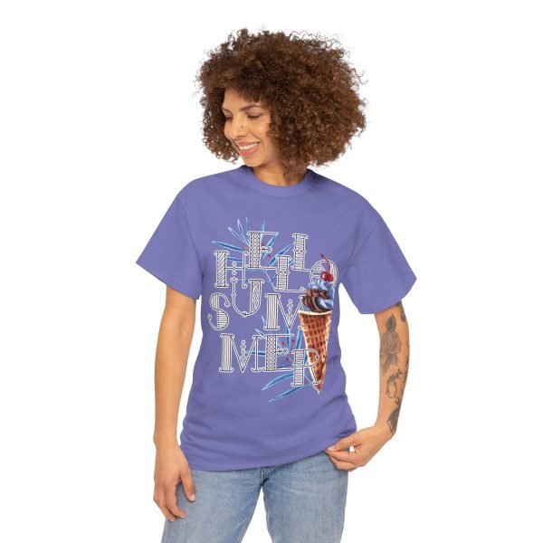 Hello Summer Unisex Heavy Cotton Tee - Image 102