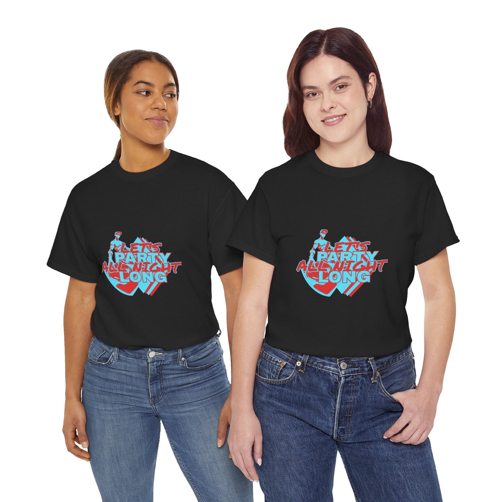 Let's Party All Night Long Unisex Heavy Cotton Tee - Image 19