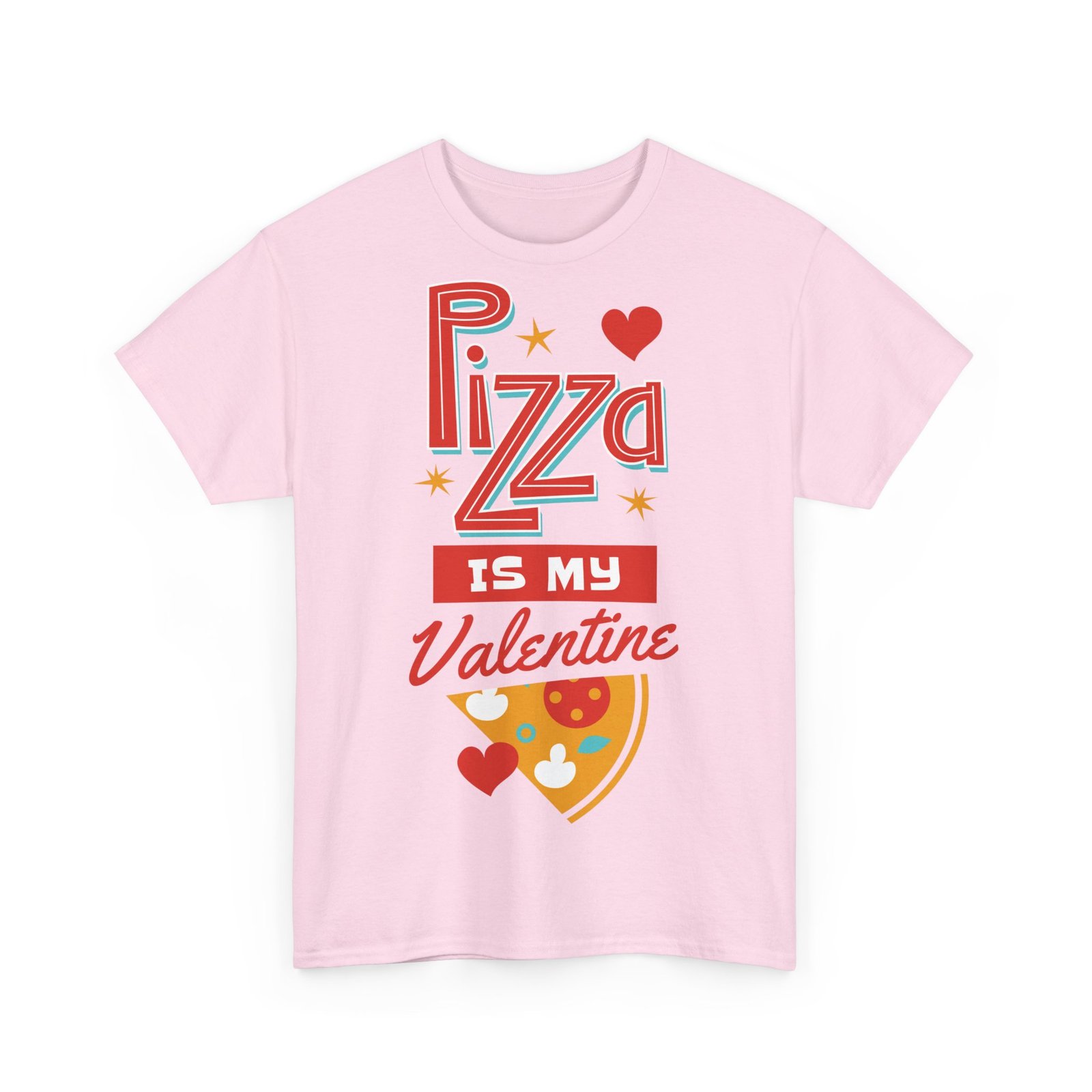 Pizza is My Valentine Unisex Heavy Cotton Tee - Image 103