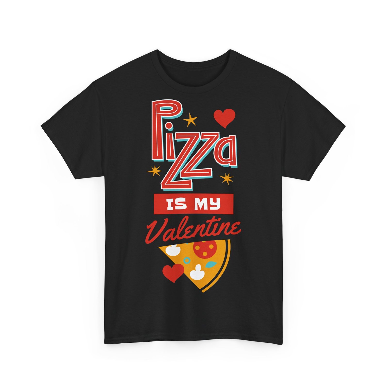 Pizza is My Valentine Unisex Heavy Cotton Tee - Image 17