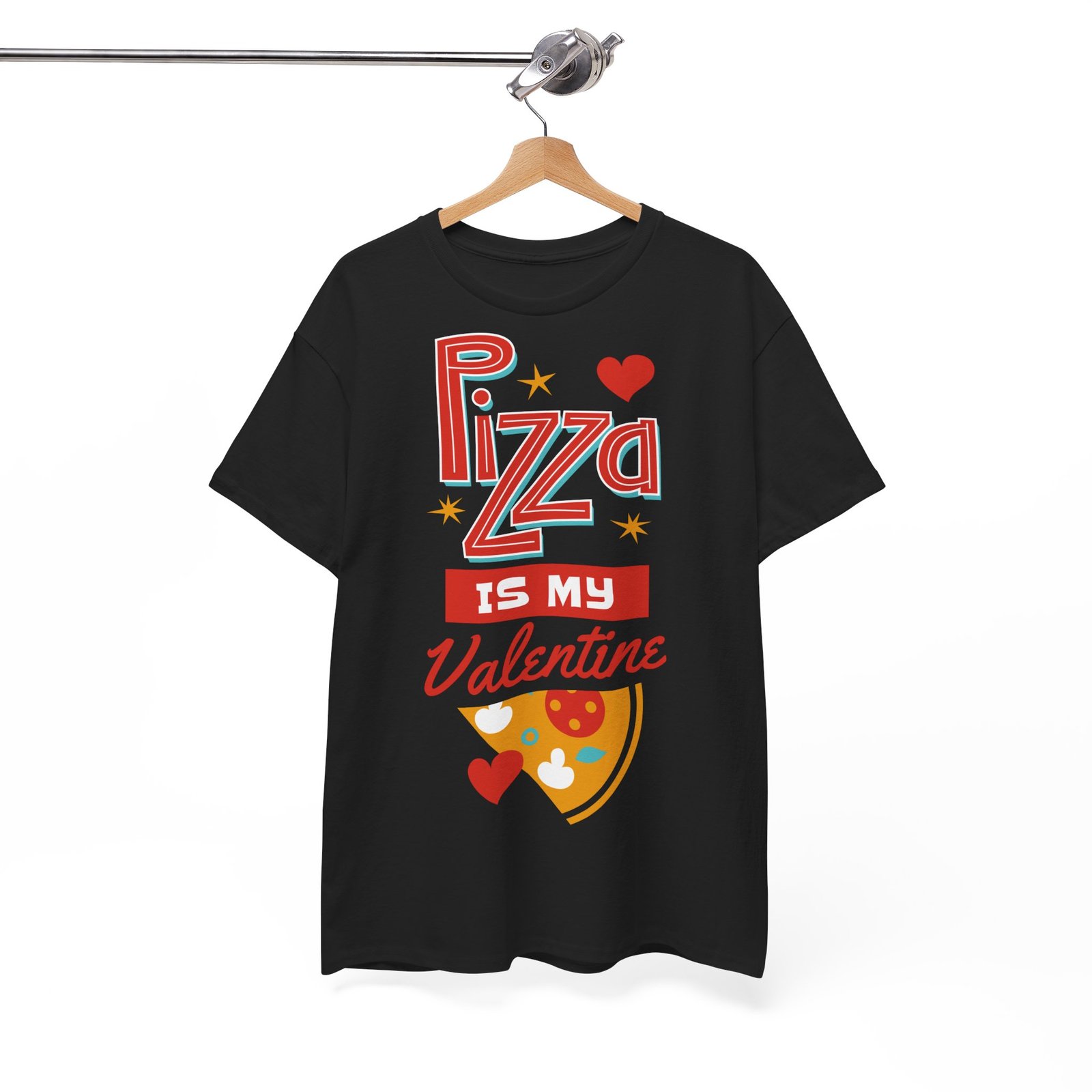 Pizza is My Valentine Unisex Heavy Cotton Tee - Image 18