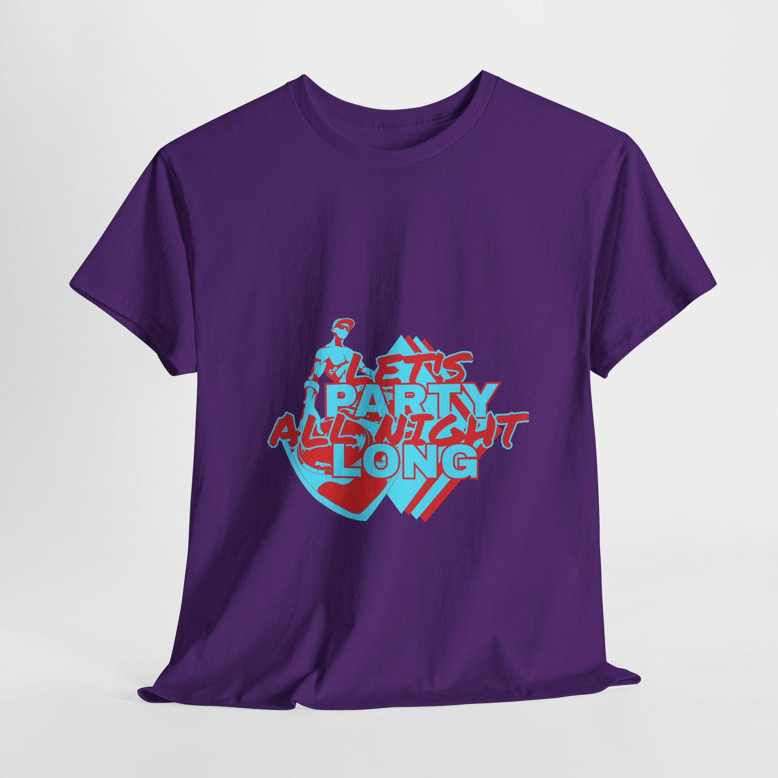 Let's Party All Night Long Unisex Heavy Cotton Tee - Image 82