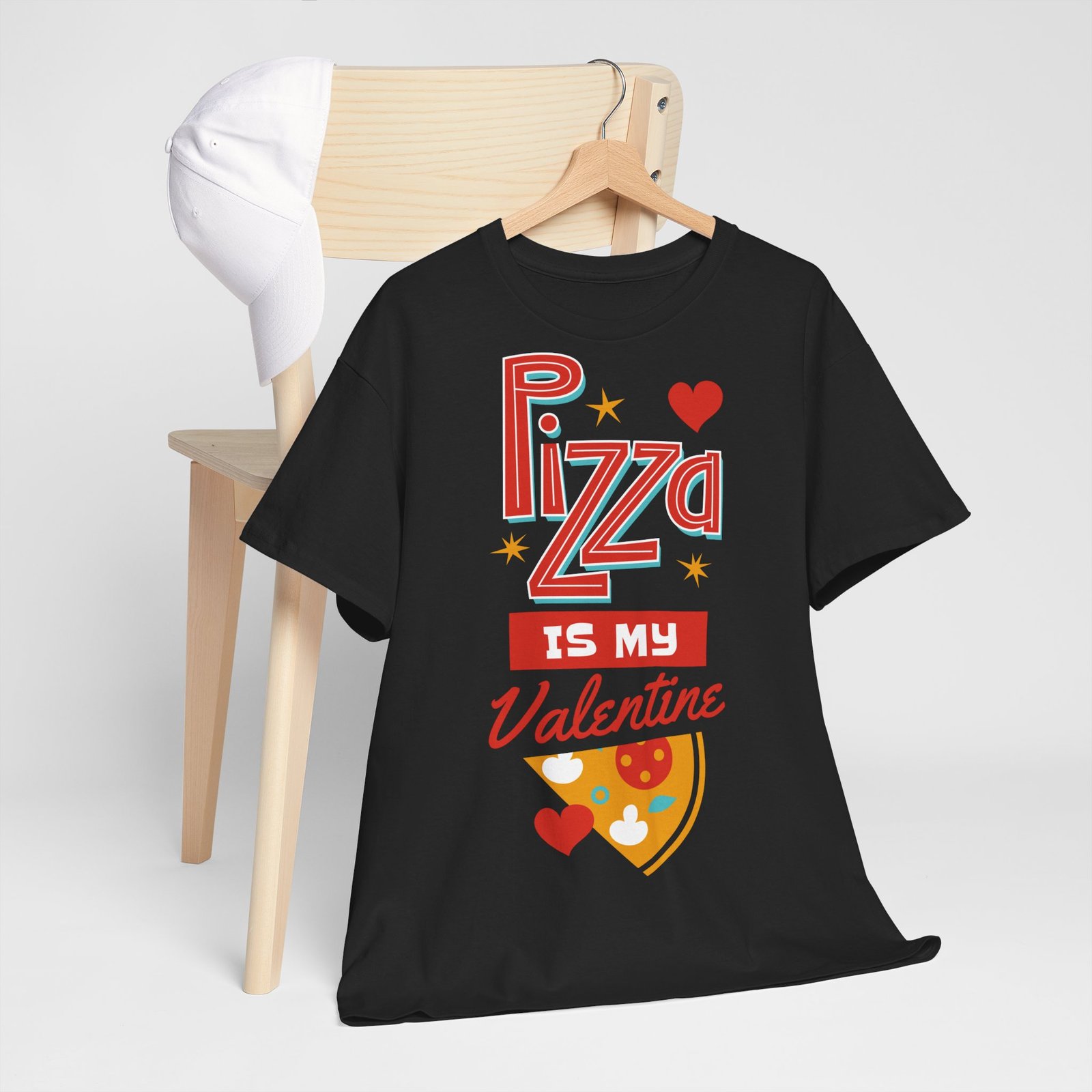 Pizza is My Valentine Unisex Heavy Cotton Tee - Image 19