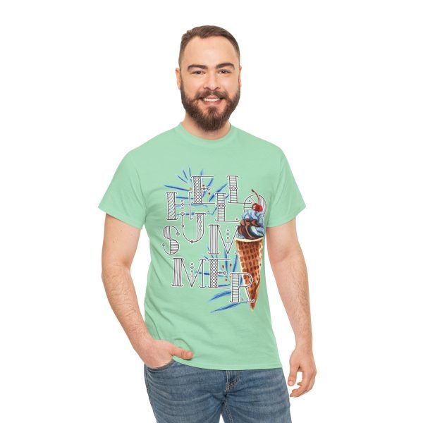 Hello Summer Unisex Heavy Cotton Tee - Image 68