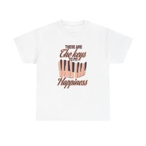 These are the keys to my happiness Unisex Heavy Cotton Tee