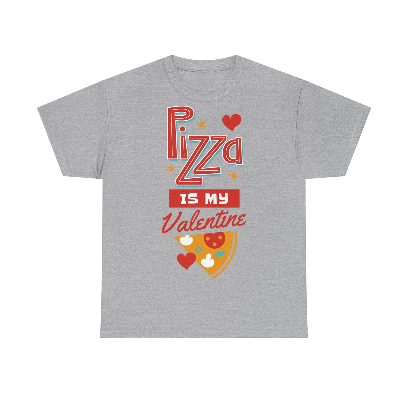 Pizza is My Valentine Unisex Heavy Cotton Tee - Image 28