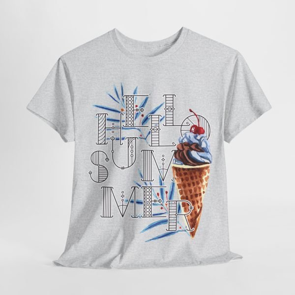 Hello Summer Unisex Heavy Cotton Tee - Image 17
