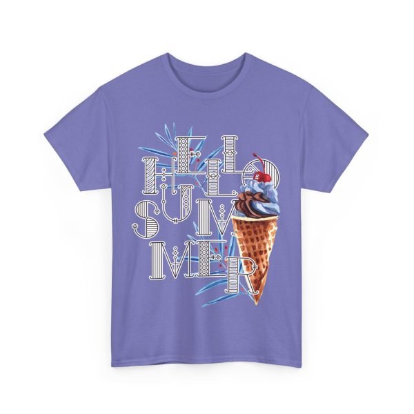 Hello Summer Unisex Heavy Cotton Tee - Image 99