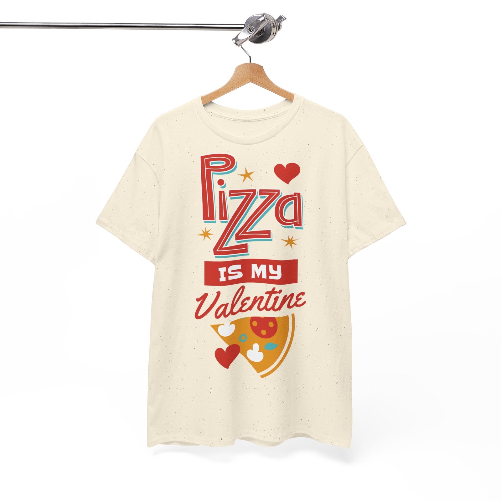 Pizza is My Valentine Unisex Heavy Cotton Tee - Image 45