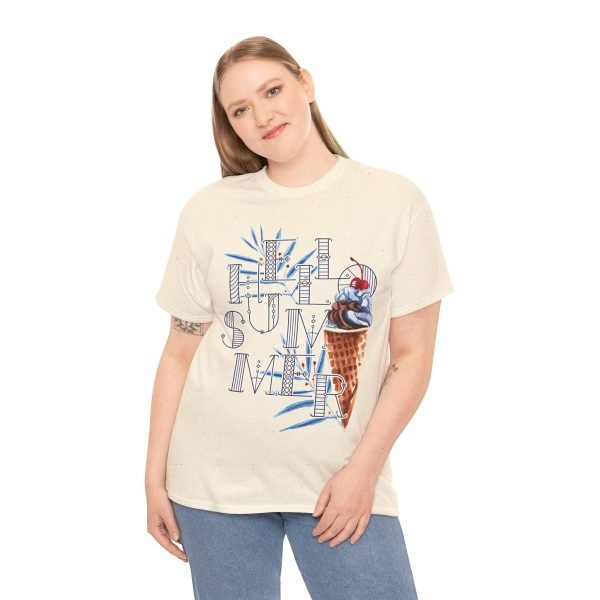Hello Summer Unisex Heavy Cotton Tee - Image 55