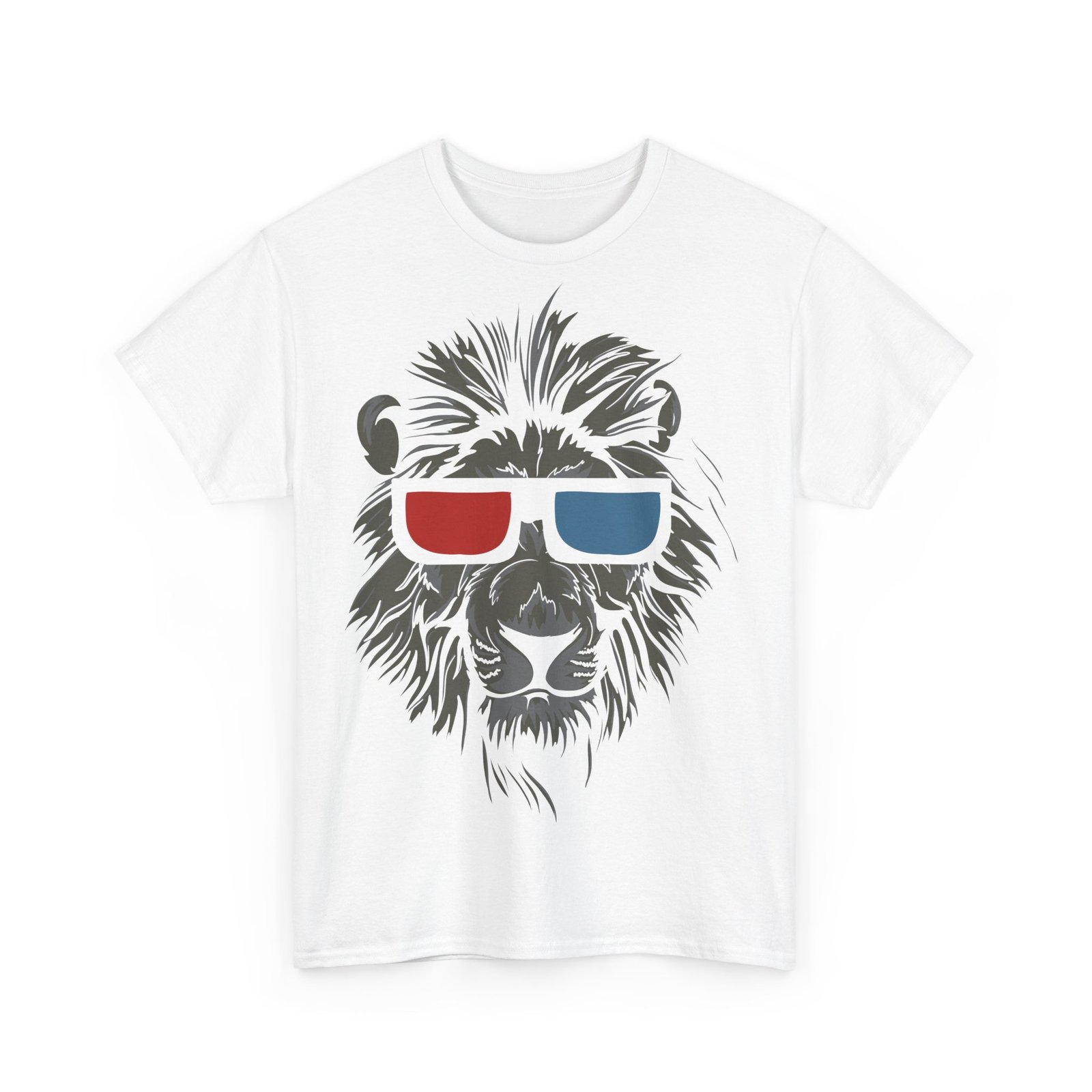 Lion Unisex Heavy Cotton Tee - Image 3