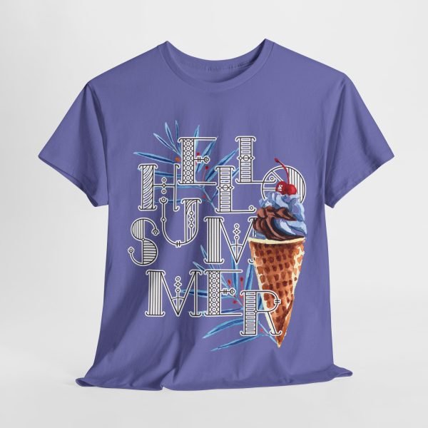 Hello Summer Unisex Heavy Cotton Tee - Image 101