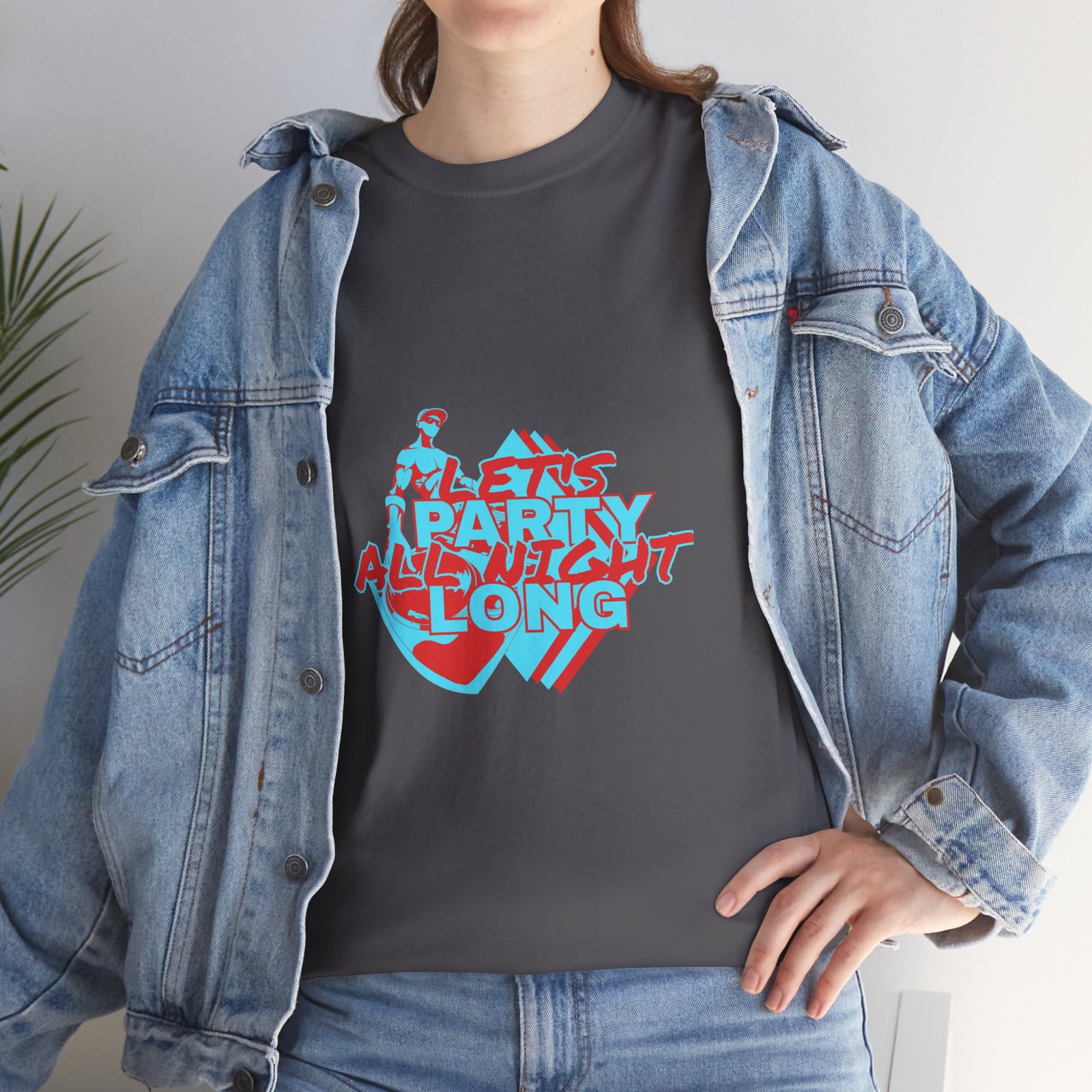 Let's Party All Night Long Unisex Heavy Cotton Tee - Image 65