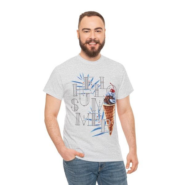 Hello Summer Unisex Heavy Cotton Tee - Image 20