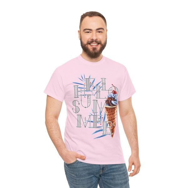 Hello Summer Unisex Heavy Cotton Tee - Image 116