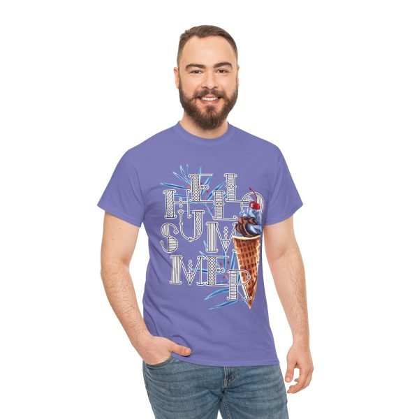 Hello Summer Unisex Heavy Cotton Tee - Image 104