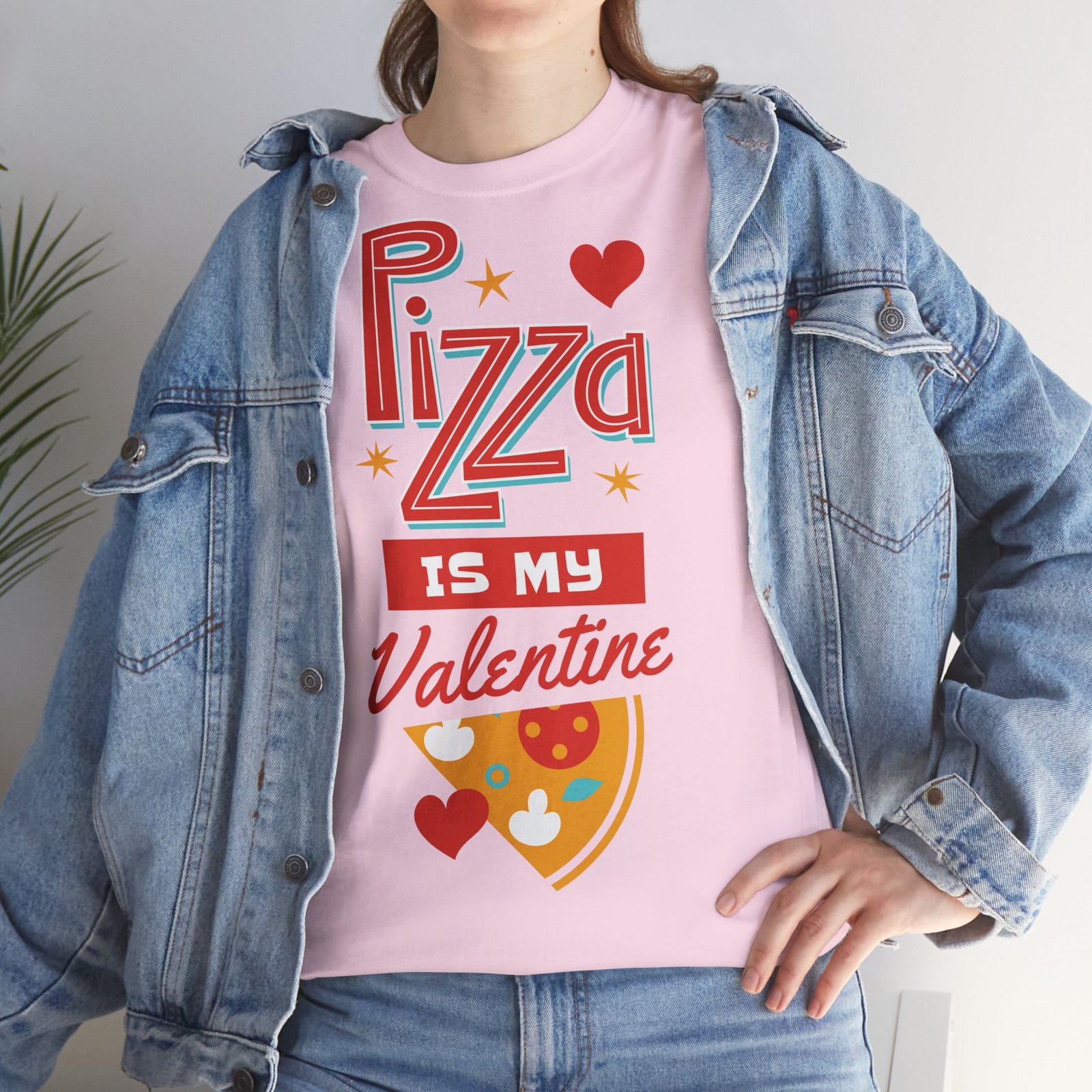 Pizza is My Valentine Unisex Heavy Cotton Tee - Image 112