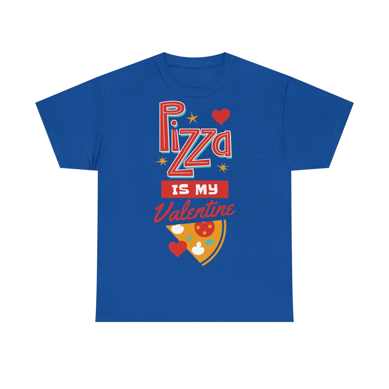 Pizza is My Valentine Unisex Heavy Cotton Tee - Image 86