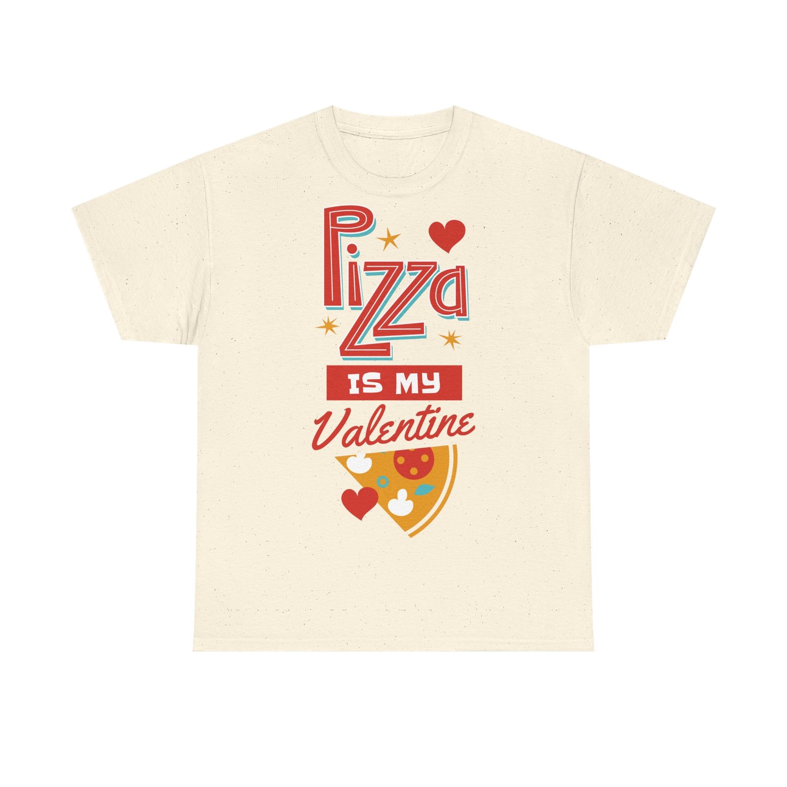 Pizza is My Valentine Unisex Heavy Cotton Tee - Image 41