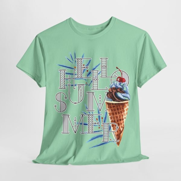 Hello Summer Unisex Heavy Cotton Tee - Image 65