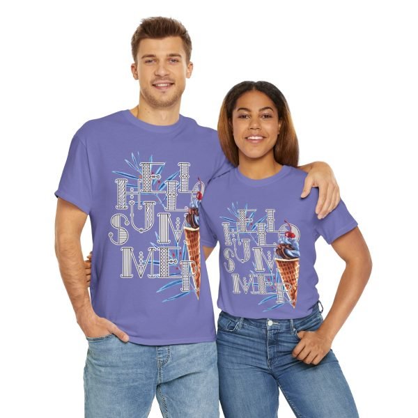 Hello Summer Unisex Heavy Cotton Tee - Image 107