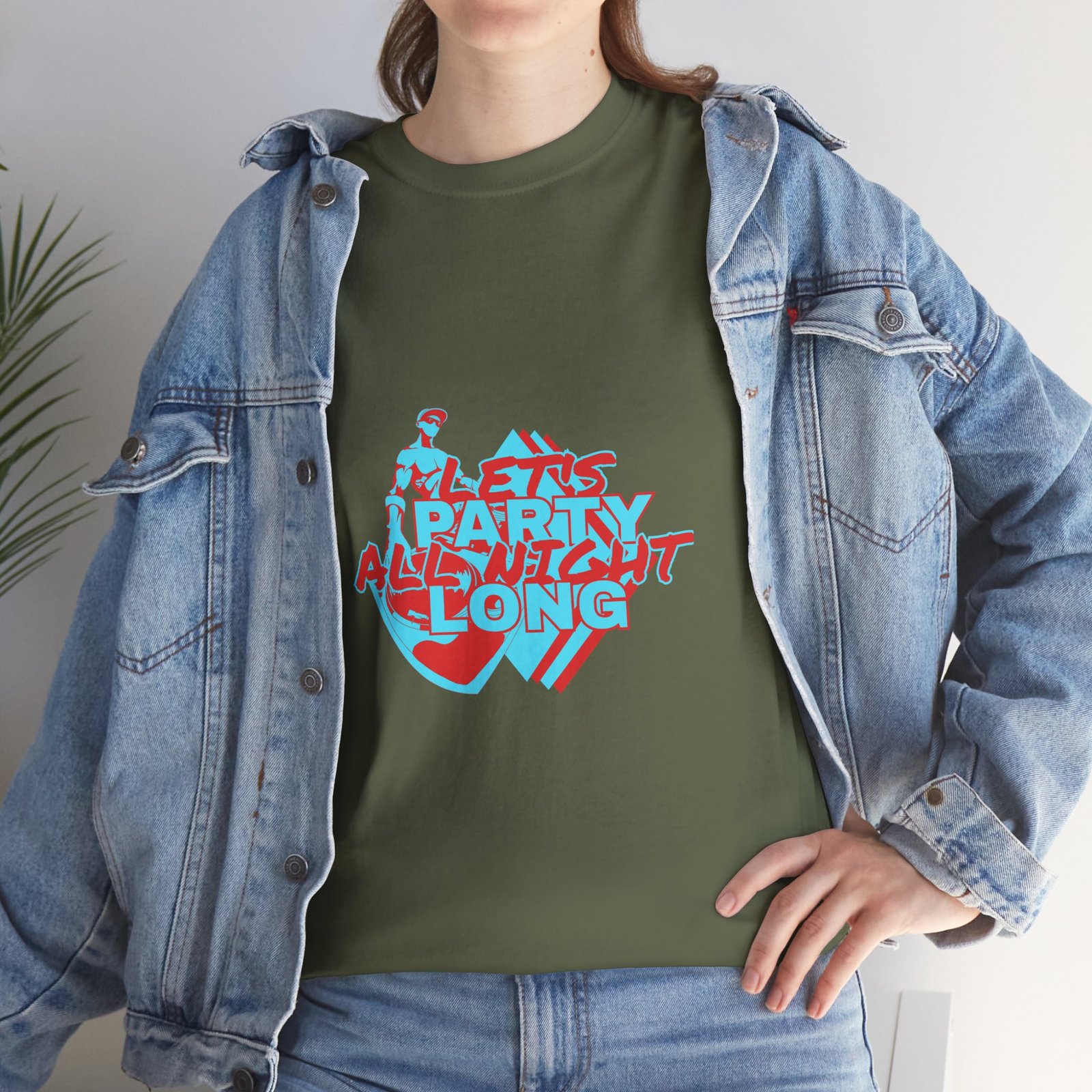 Let's Party All Night Long Unisex Heavy Cotton Tee - Image 54