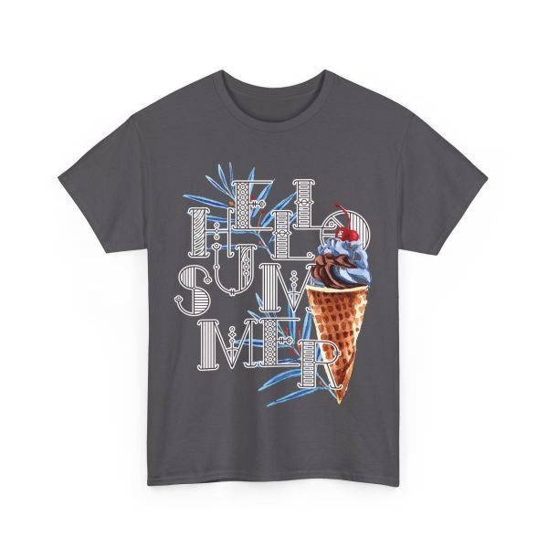 Hello Summer Unisex Heavy Cotton Tee - Image 87