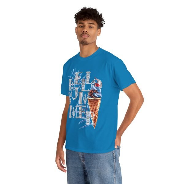 Hello Summer Unisex Heavy Cotton Tee - Image 81