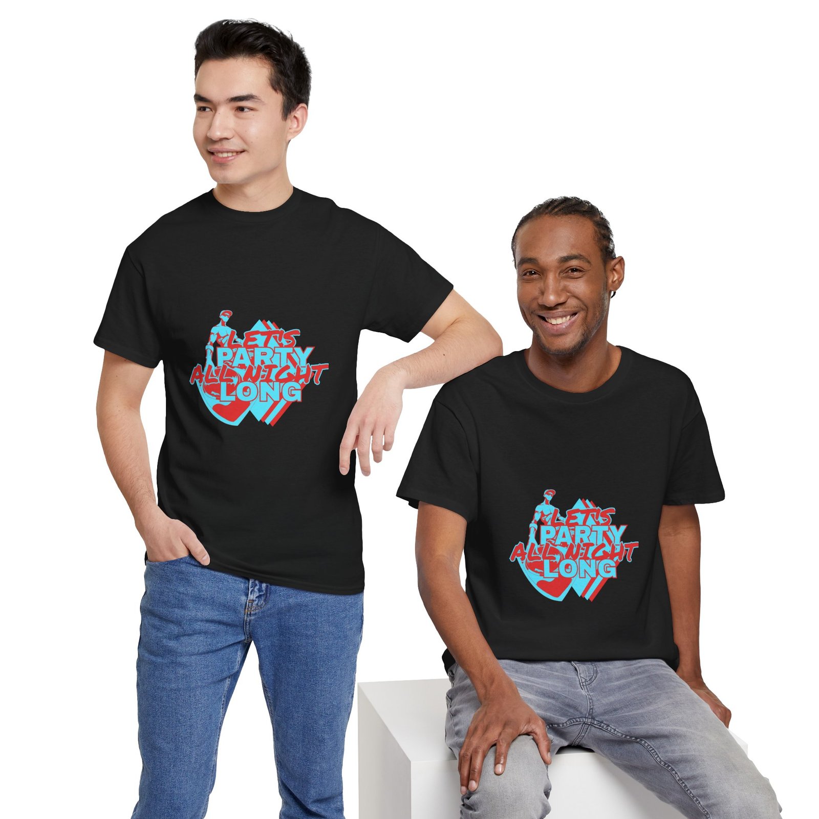 Let's Party All Night Long Unisex Heavy Cotton Tee - Image 20