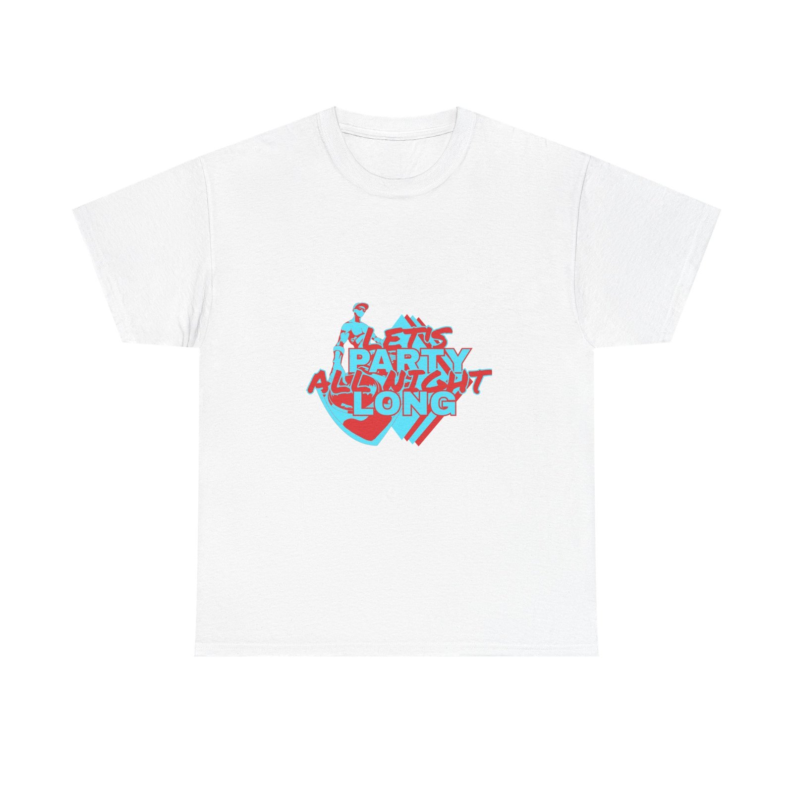 Let's Party All Night Long Unisex Heavy Cotton Tee