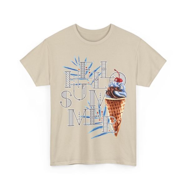 Hello Summer Unisex Heavy Cotton Tee - Image 27