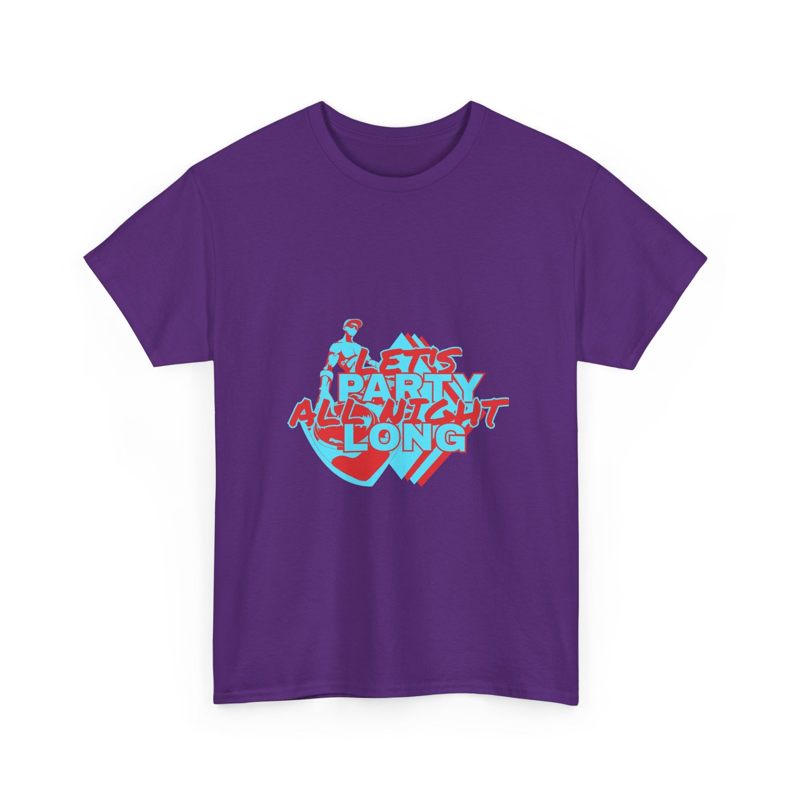 Let's Party All Night Long Unisex Heavy Cotton Tee - Image 80