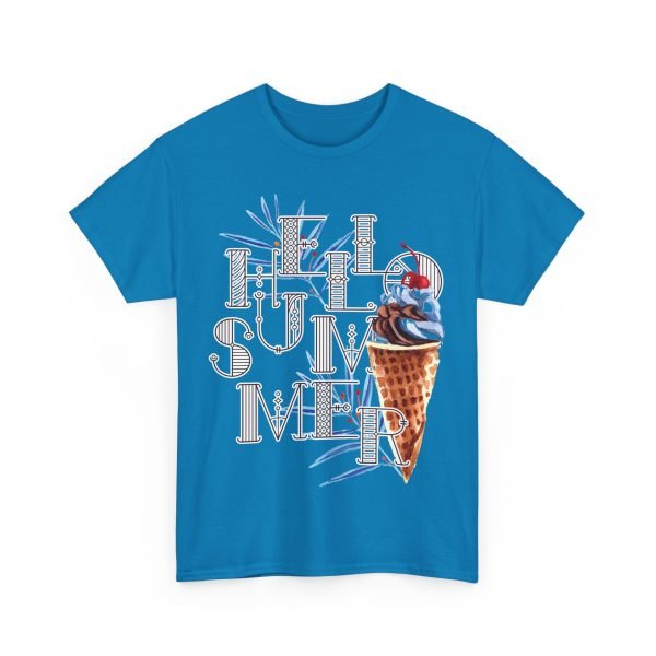 Hello Summer Unisex Heavy Cotton Tee - Image 75