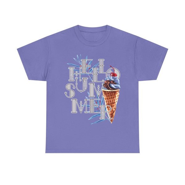 Hello Summer Unisex Heavy Cotton Tee - Image 97