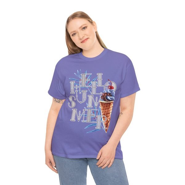 Hello Summer Unisex Heavy Cotton Tee - Image 103
