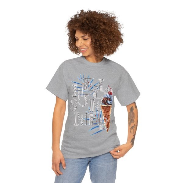 Hello Summer Unisex Heavy Cotton Tee - Image 42
