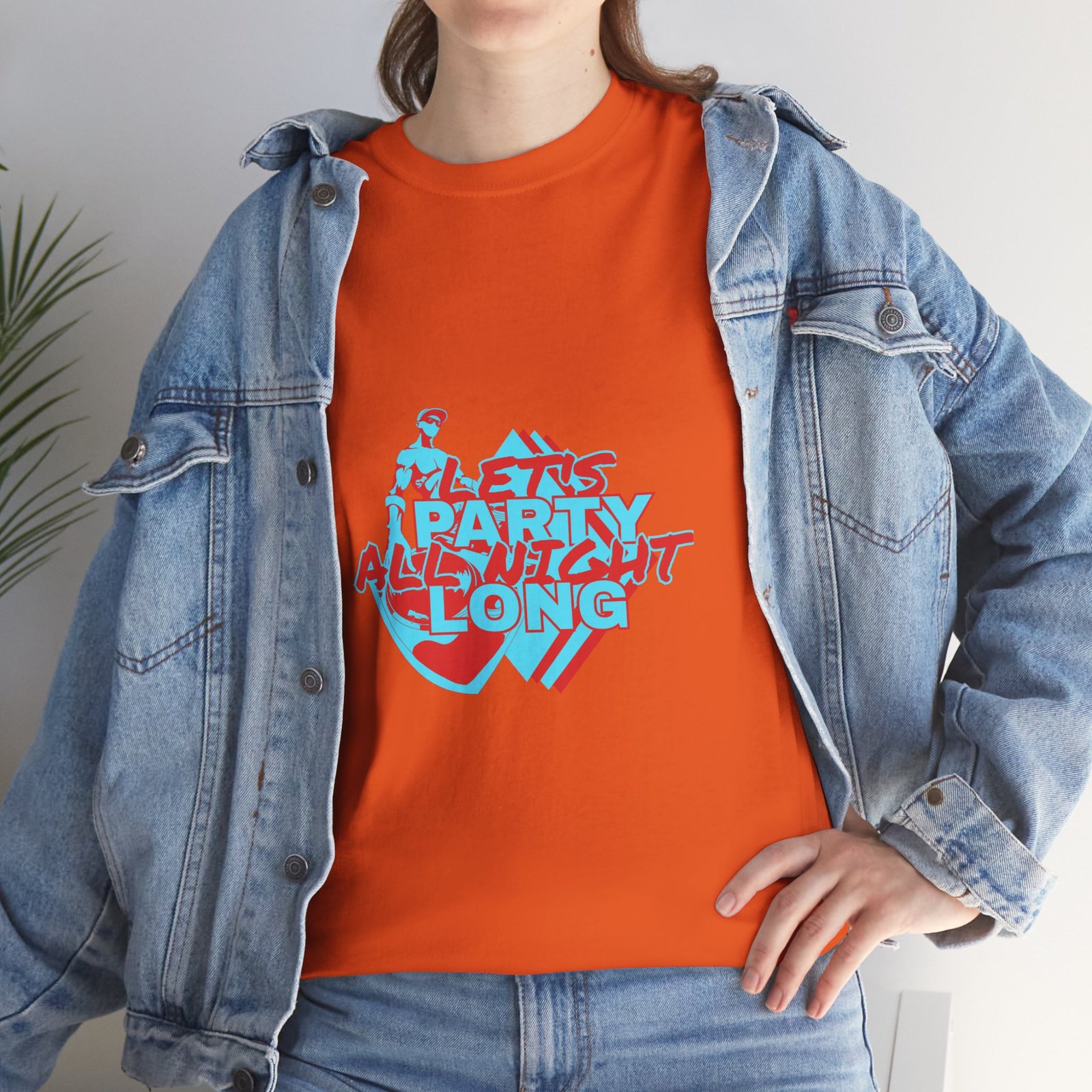 Let's Party All Night Long Unisex Heavy Cotton Tee - Image 43