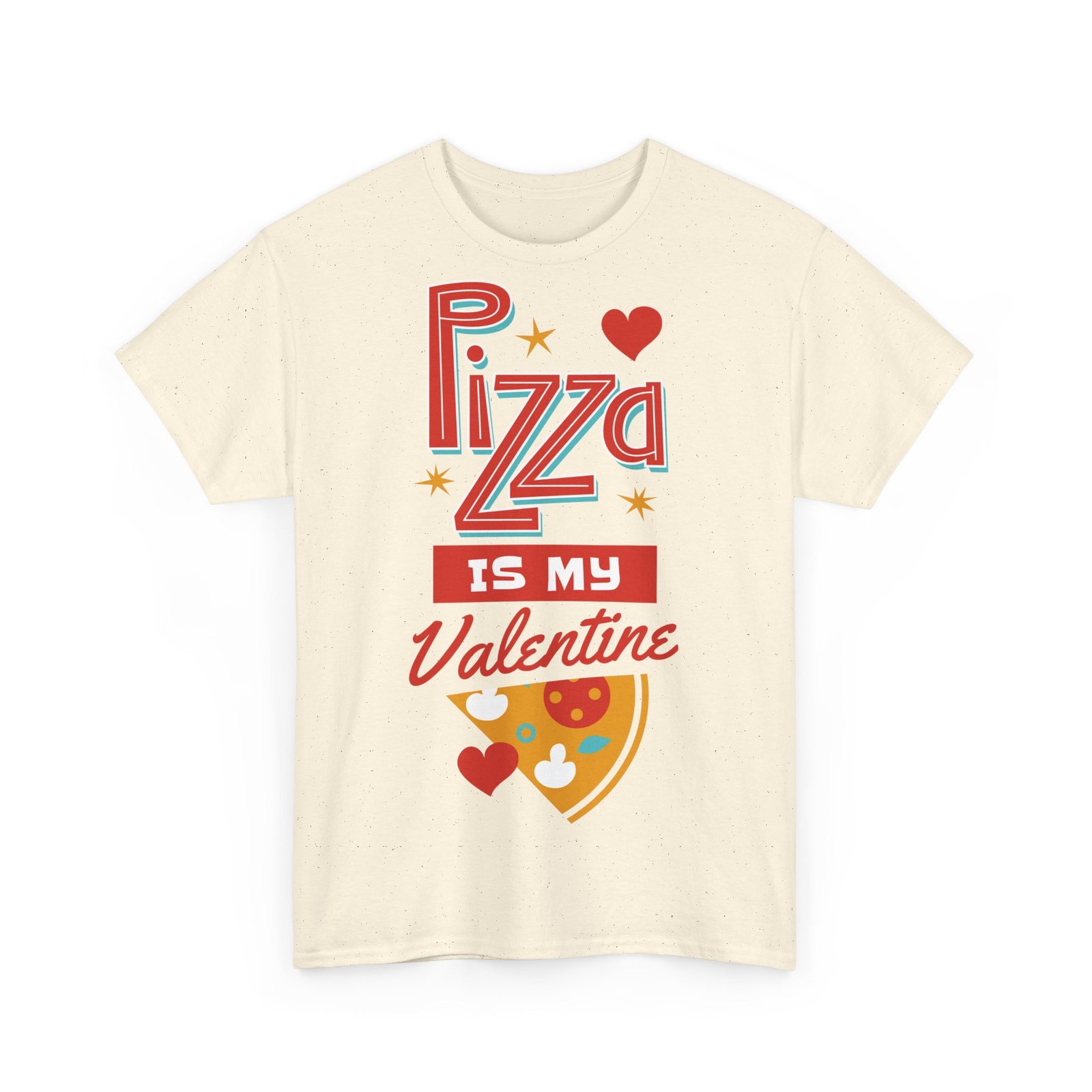 Pizza is My Valentine Unisex Heavy Cotton Tee - Image 43