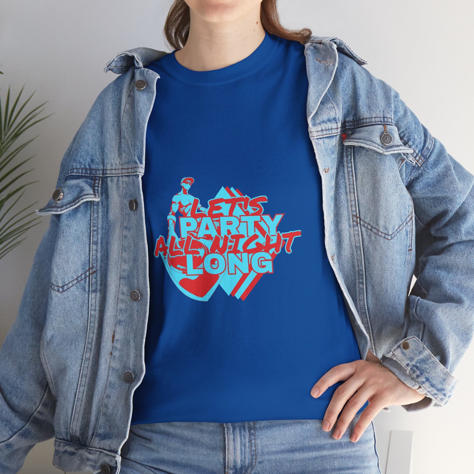 Let's Party All Night Long Unisex Heavy Cotton Tee - Image 76