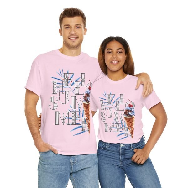 Hello Summer Unisex Heavy Cotton Tee - Image 119