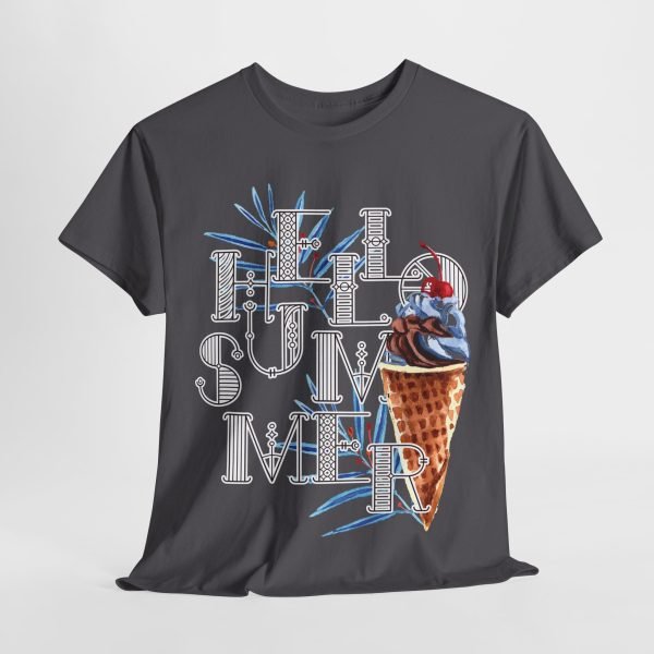 Hello Summer Unisex Heavy Cotton Tee - Image 89