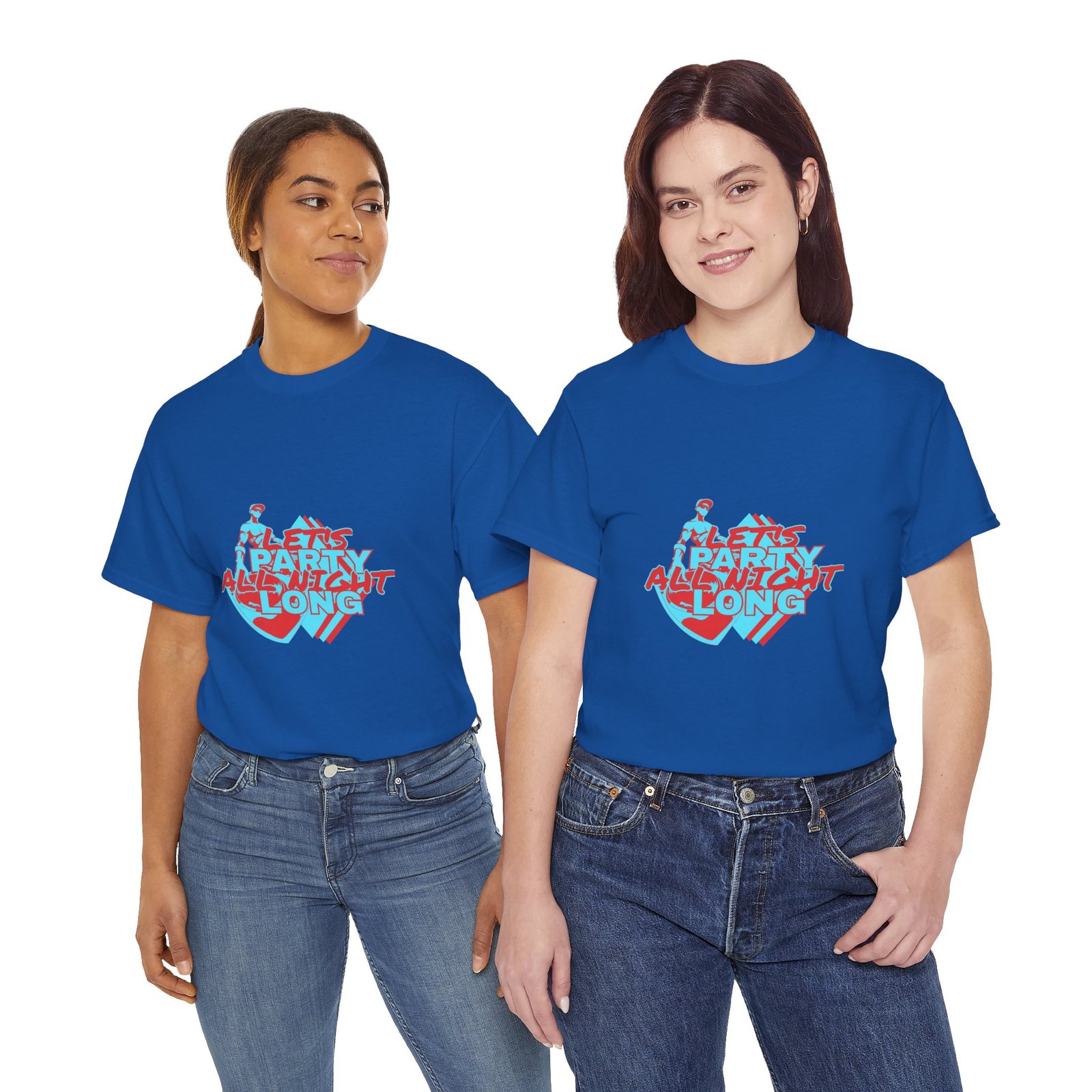 Let's Party All Night Long Unisex Heavy Cotton Tee - Image 74
