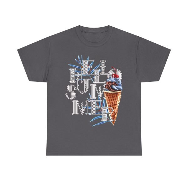 Hello Summer Unisex Heavy Cotton Tee - Image 85