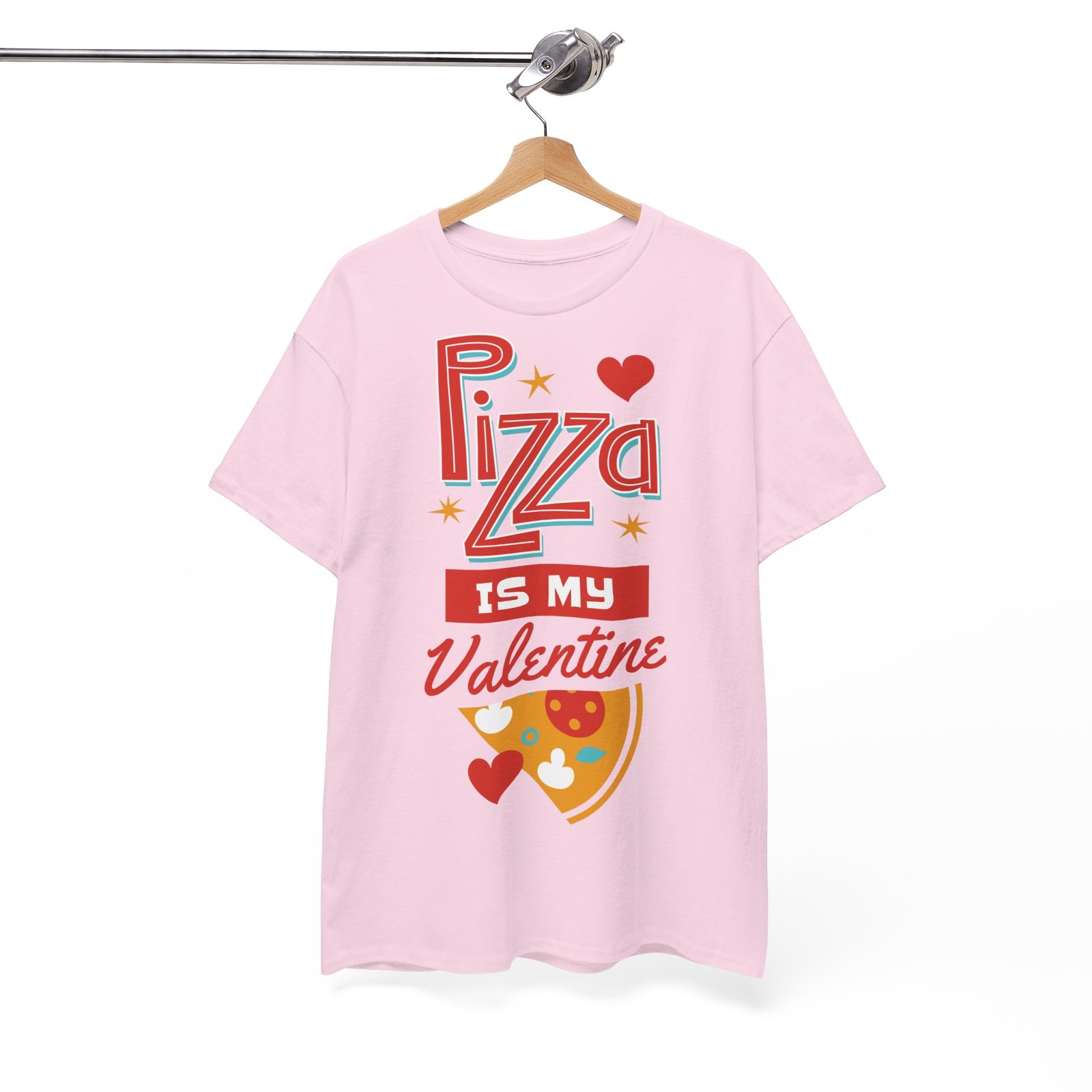 Pizza is My Valentine Unisex Heavy Cotton Tee - Image 105