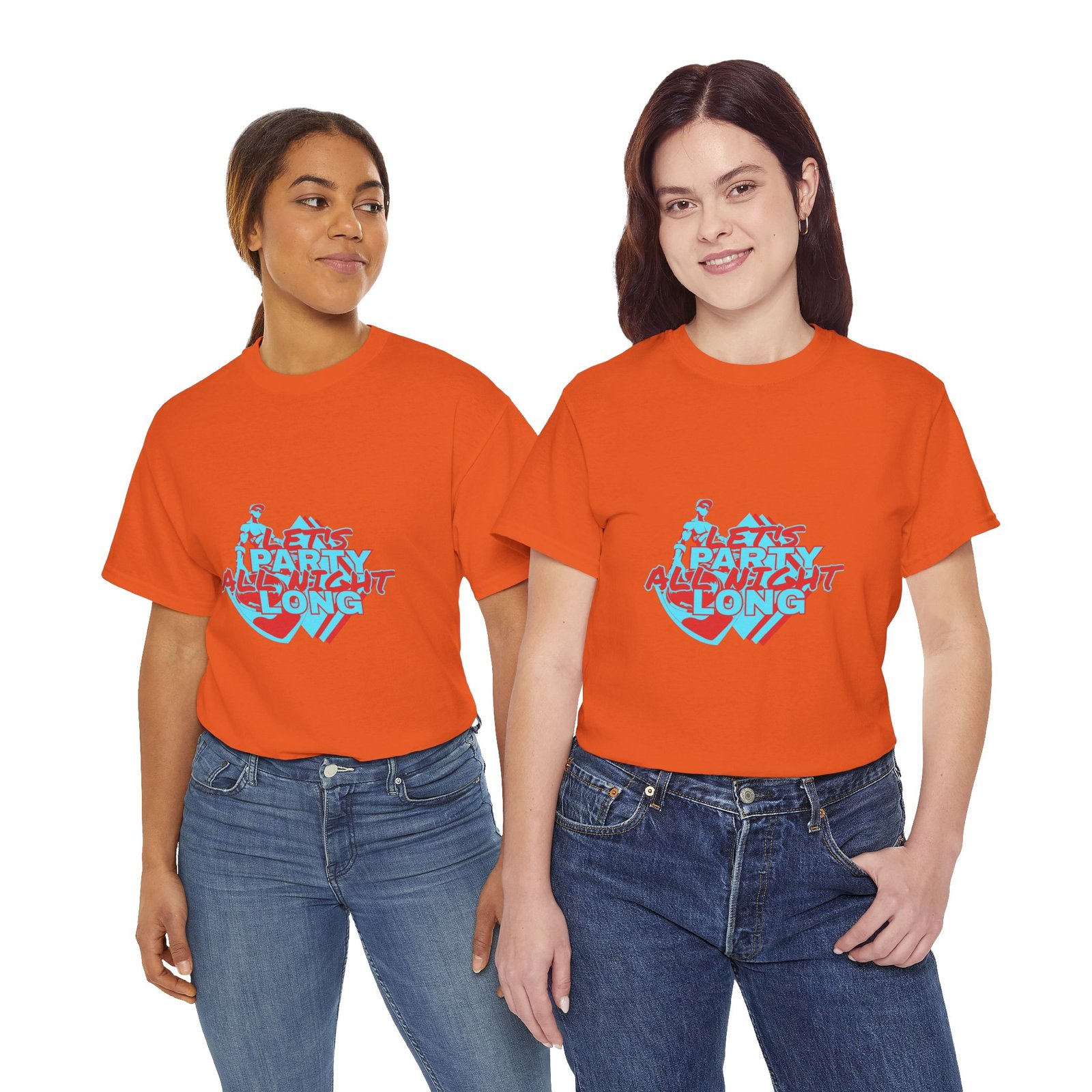 Let's Party All Night Long Unisex Heavy Cotton Tee - Image 41