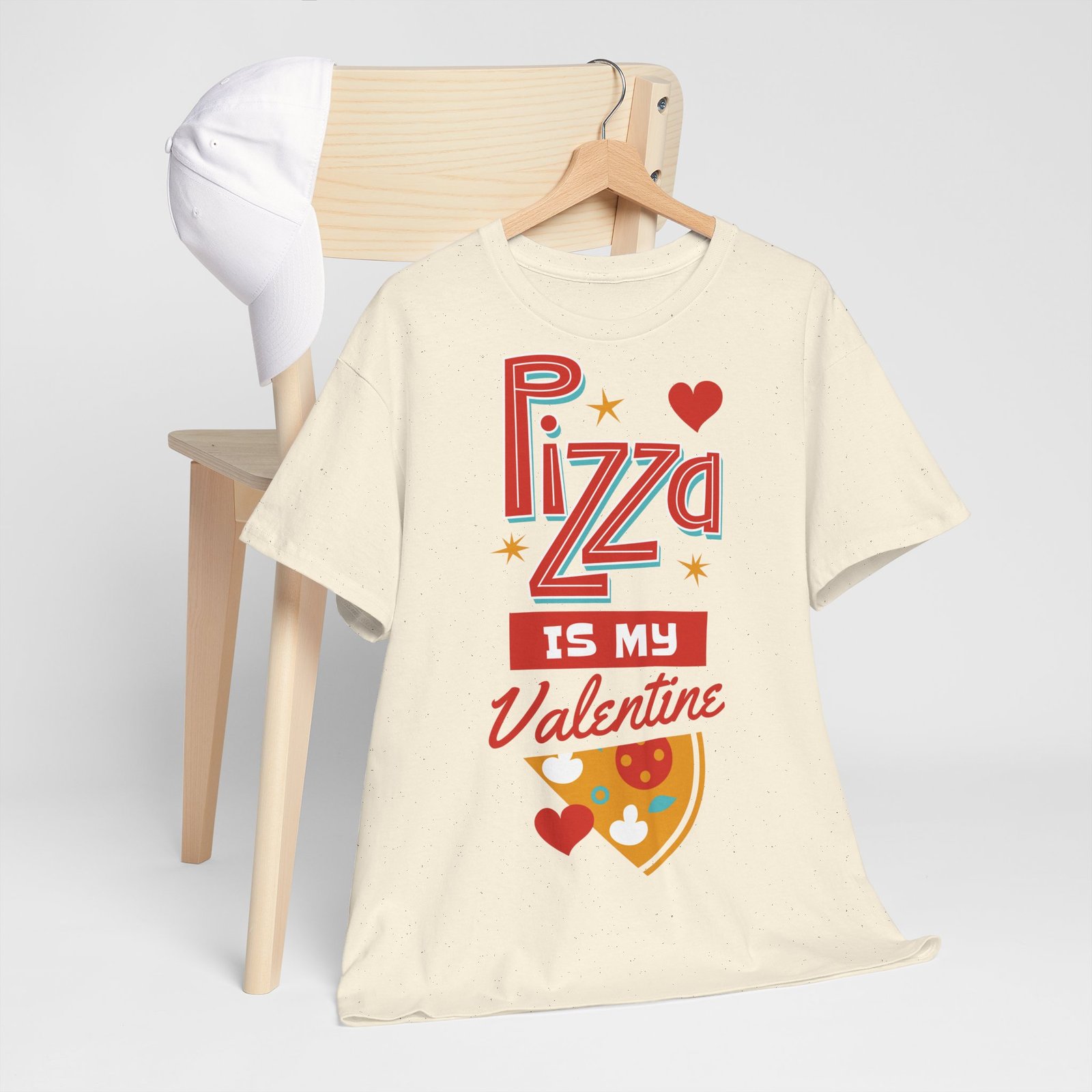 Pizza is My Valentine Unisex Heavy Cotton Tee - Image 46