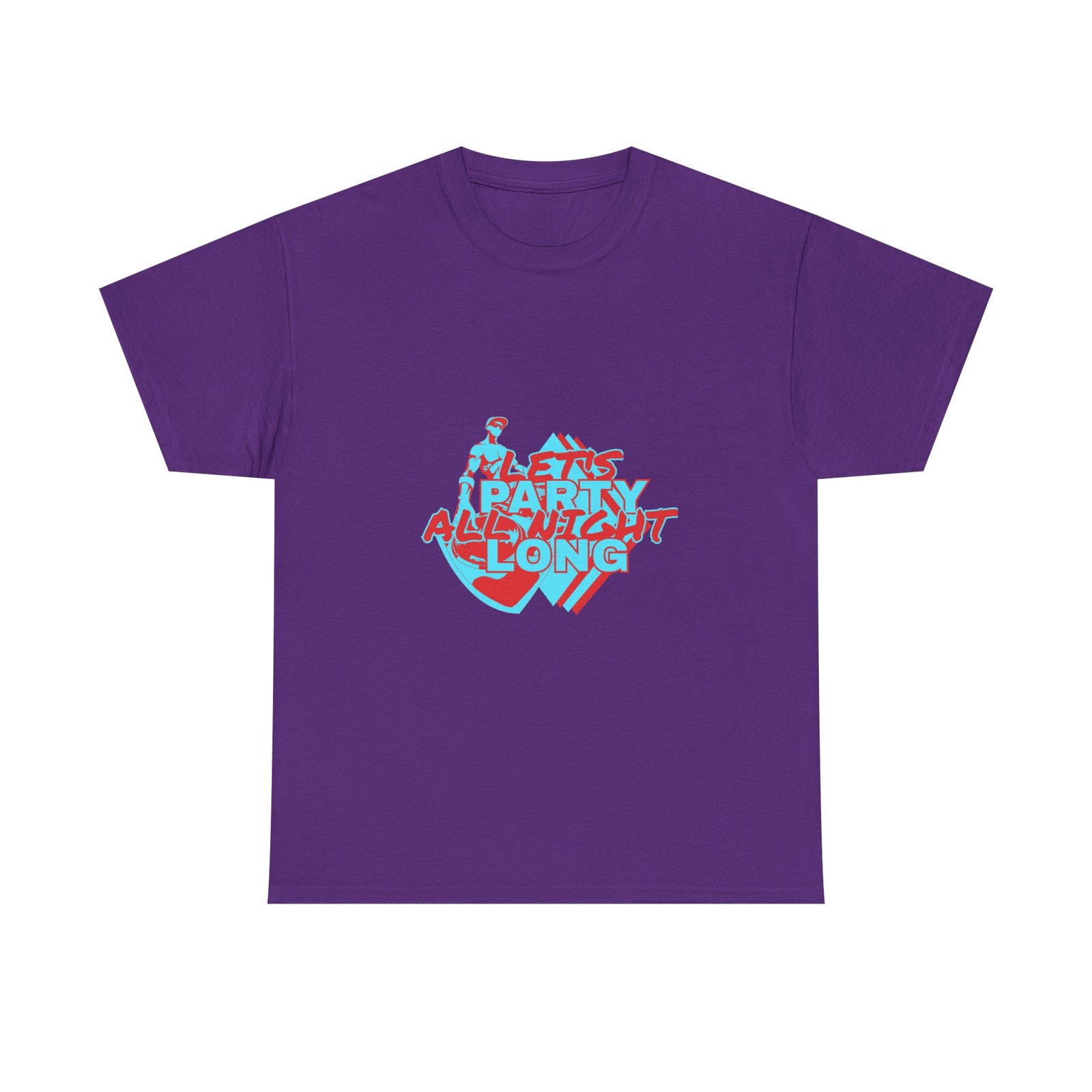 Let's Party All Night Long Unisex Heavy Cotton Tee - Image 78